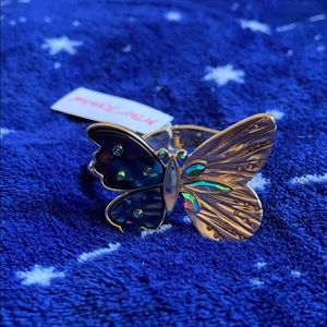 Betsey Johnson Butterfly hinged bracelet